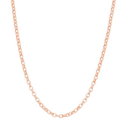 Jordan Blue NYC Men's 14K Gold Over Silver Adjustable Curb Chain, 22 in