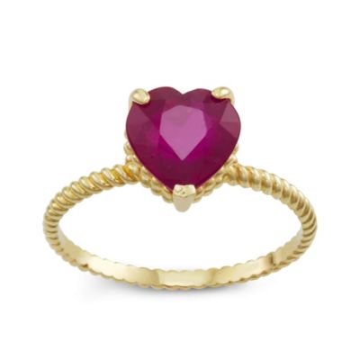 Jordan Blue NYC 10K Gold Ruby Ring, 7