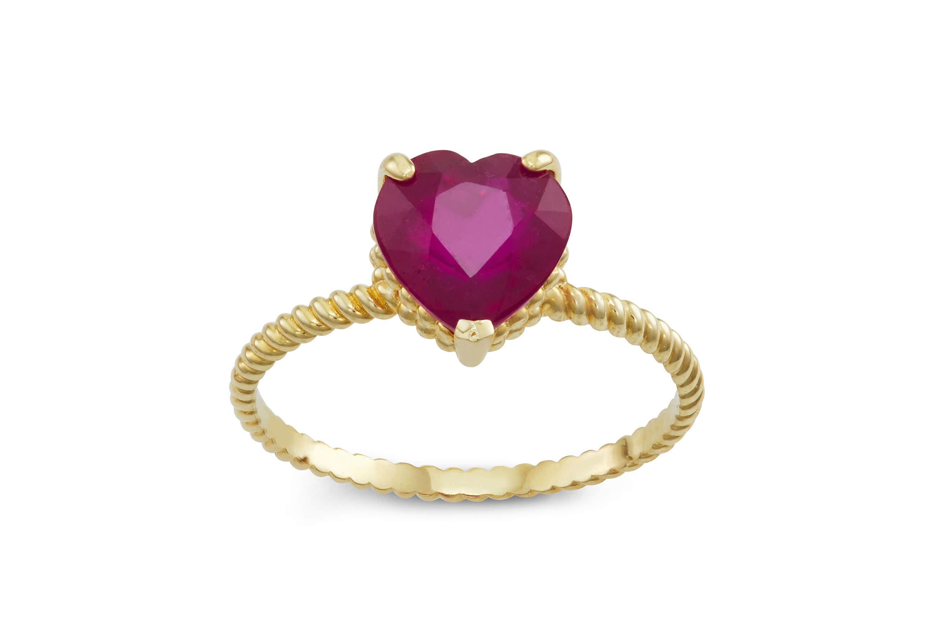 10K Gold Ruby Ring