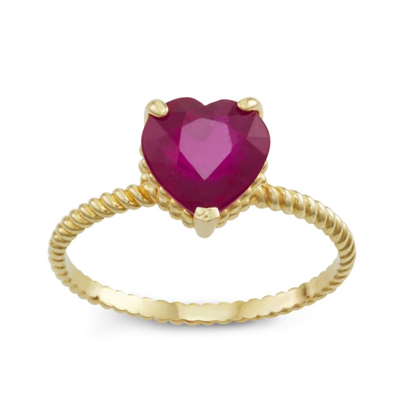 10K Gold Ruby Ring