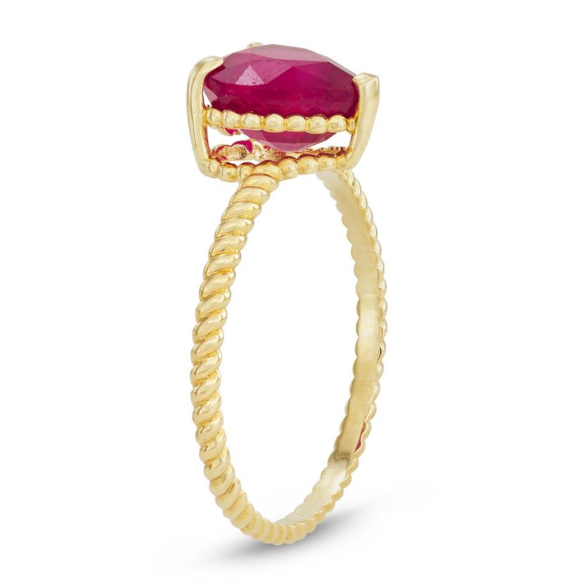 10K Gold Ruby Ring