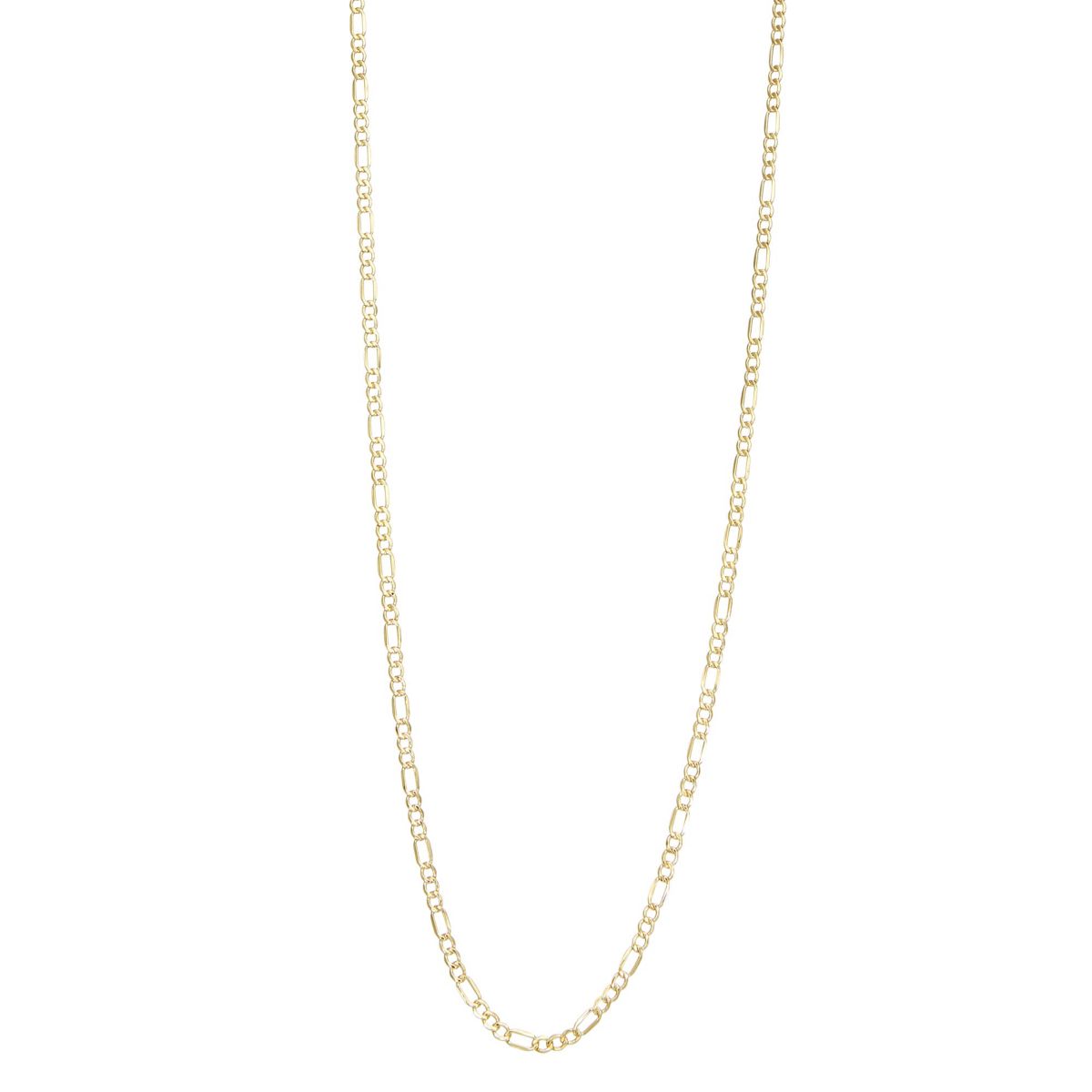 10Kt Gold Mens 2.8mm Figaro Chain Bracelet
