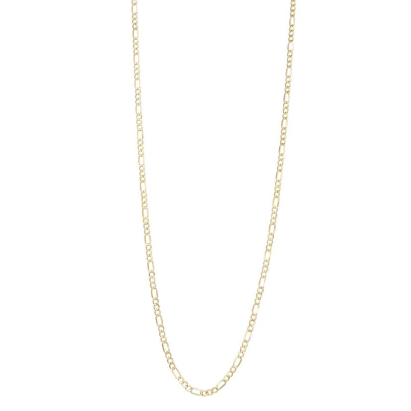 10Kt Gold Mens 2.8mm Figaro Chain Bracelet