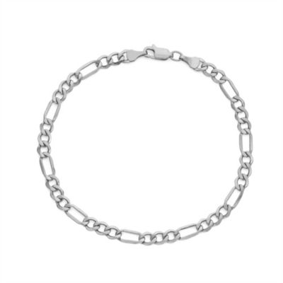 Jordan Blue NYC 14Ktw 4.65mm Lobster Chain Bracelet, White, 8 in