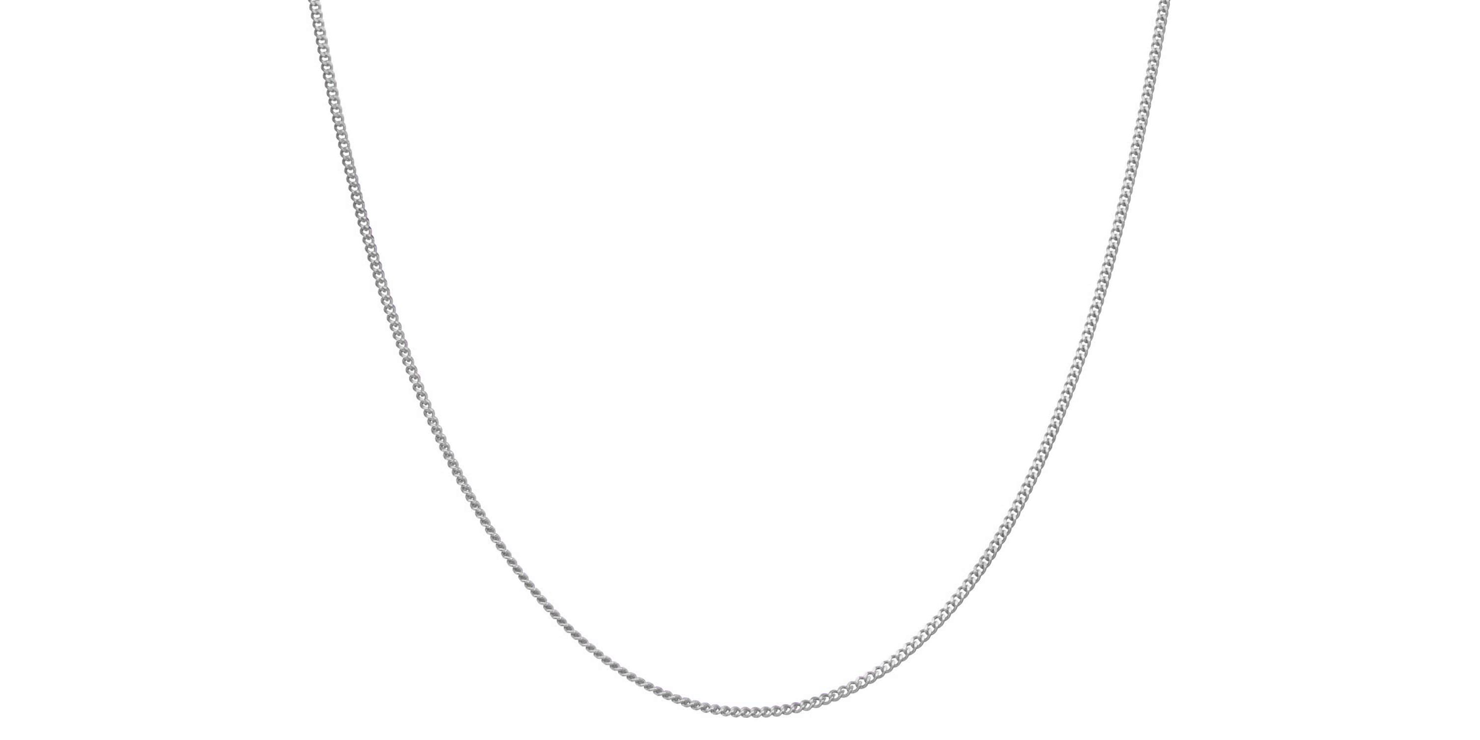 Sterling Silver 2.05mm Curb Chain Necklace
