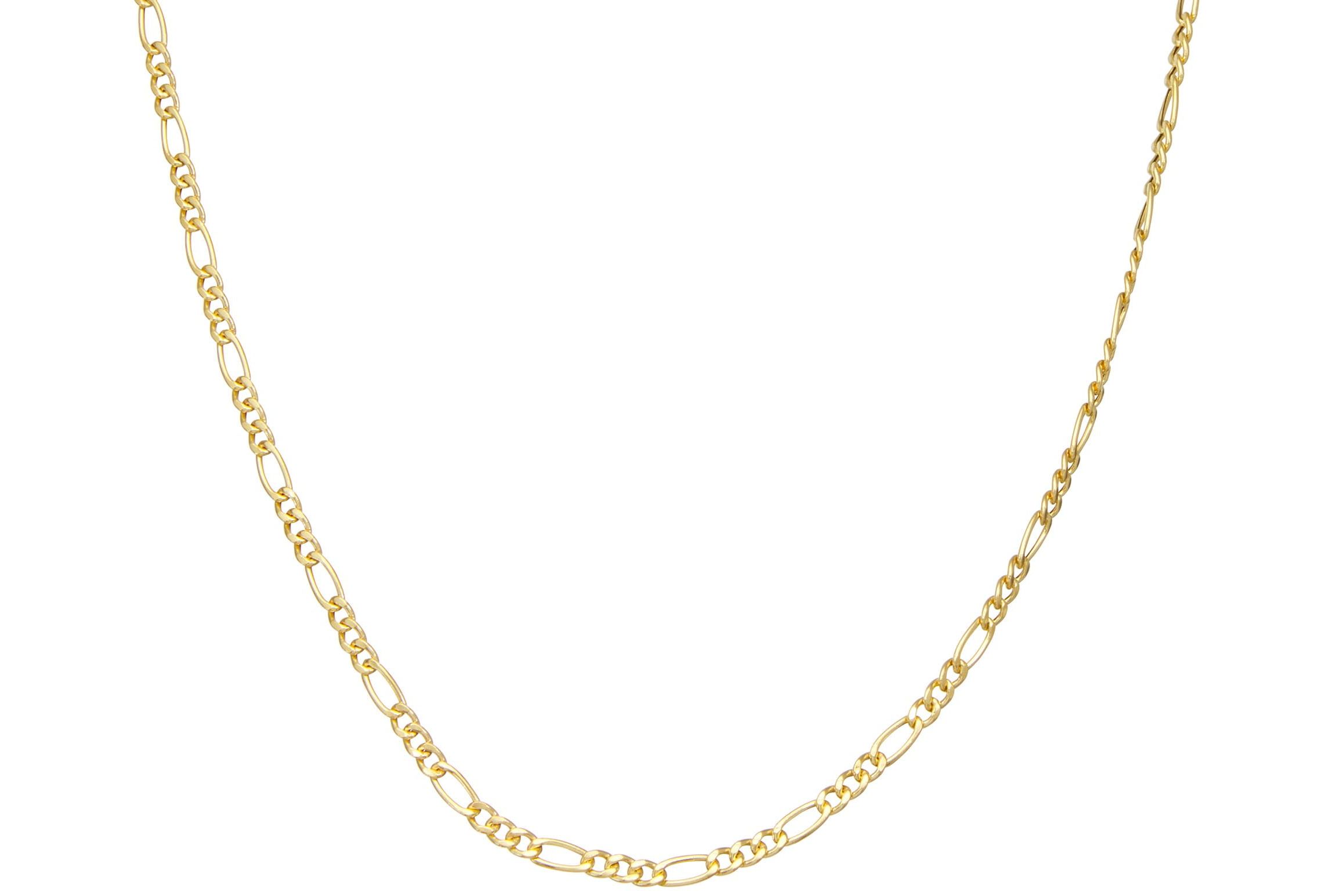 Sterling Silver Italian Figaro Chain Necklace