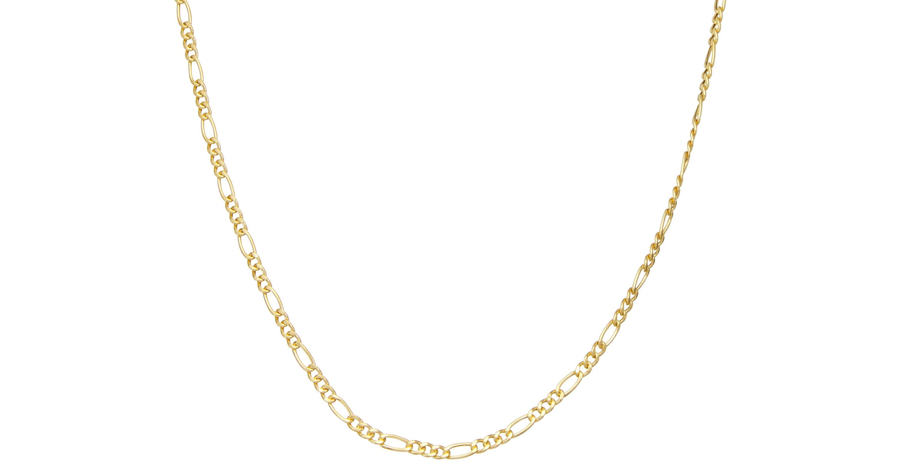 Sterling Silver Italian Figaro Chain Necklace