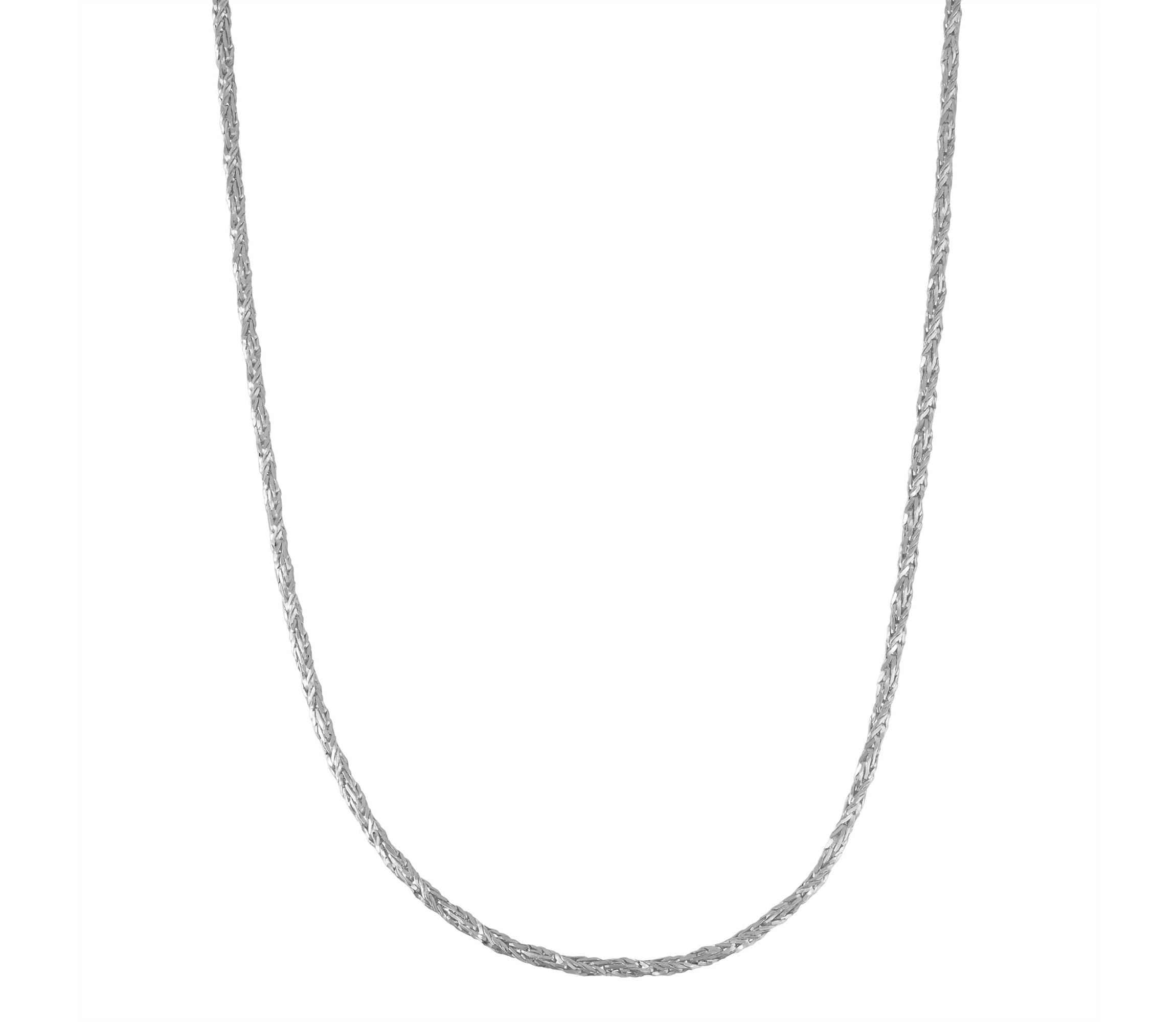 Sterling Silver Foxtail Chain Necklace