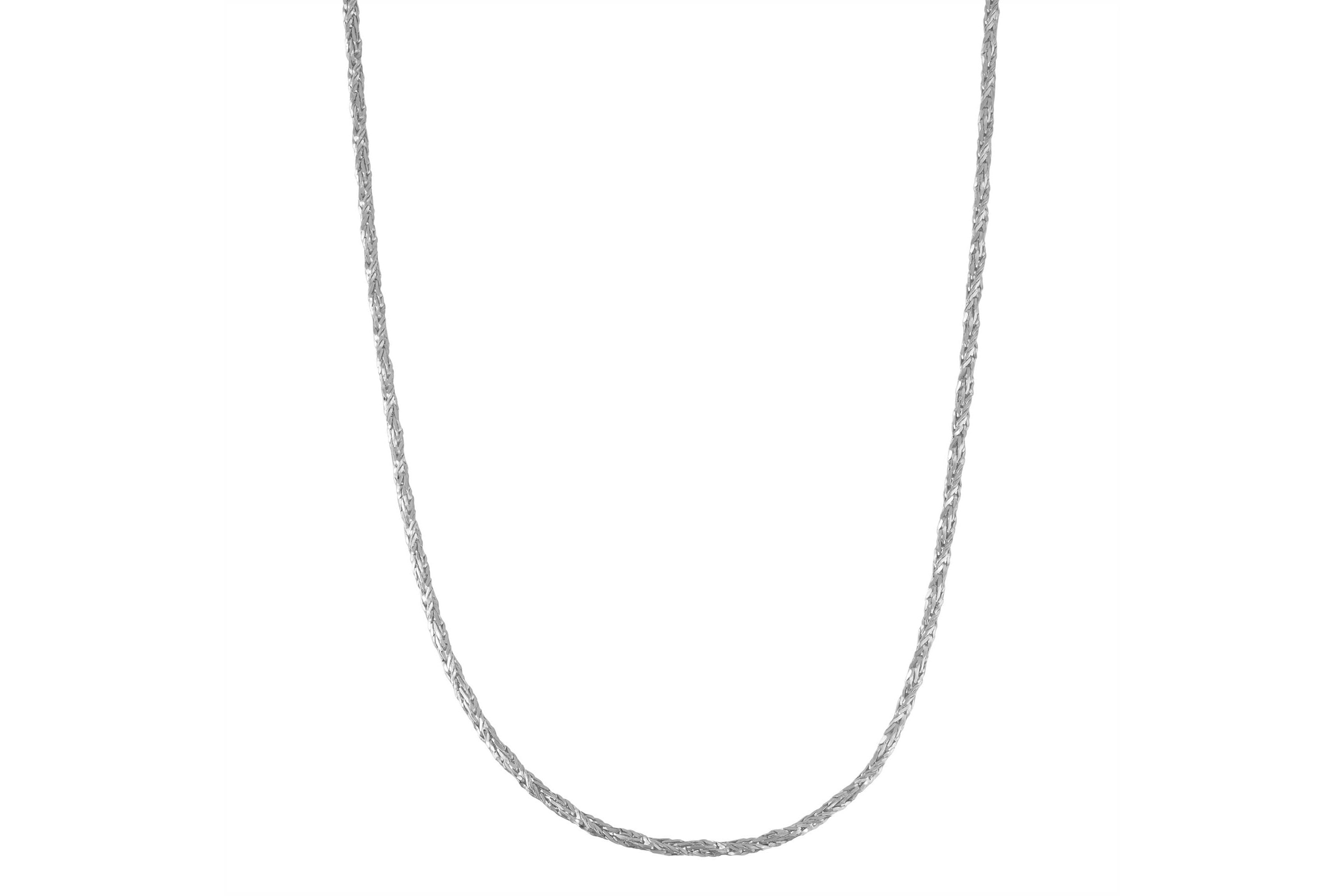 Sterling Silver Foxtail Chain Necklace