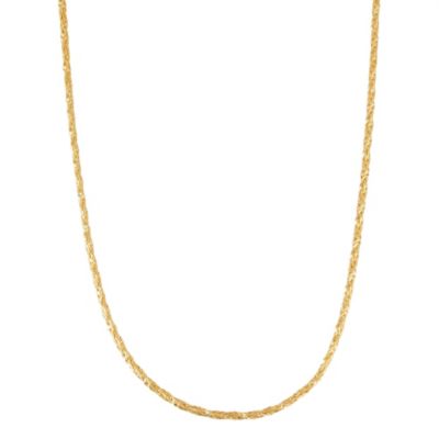 Jordan Blue NYC Sterling Silver Foxtail Chain Necklace, Yellow, 18 in