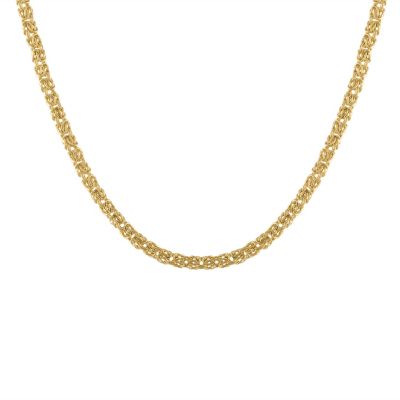 Jordan Blue NYC 10Kt Gold Men's 3.8mm Byzantine Chain Necklace | Belk