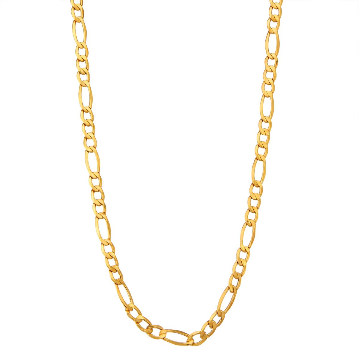 10Kt Gold Mens 5.65mm Figaro Chain Necklace