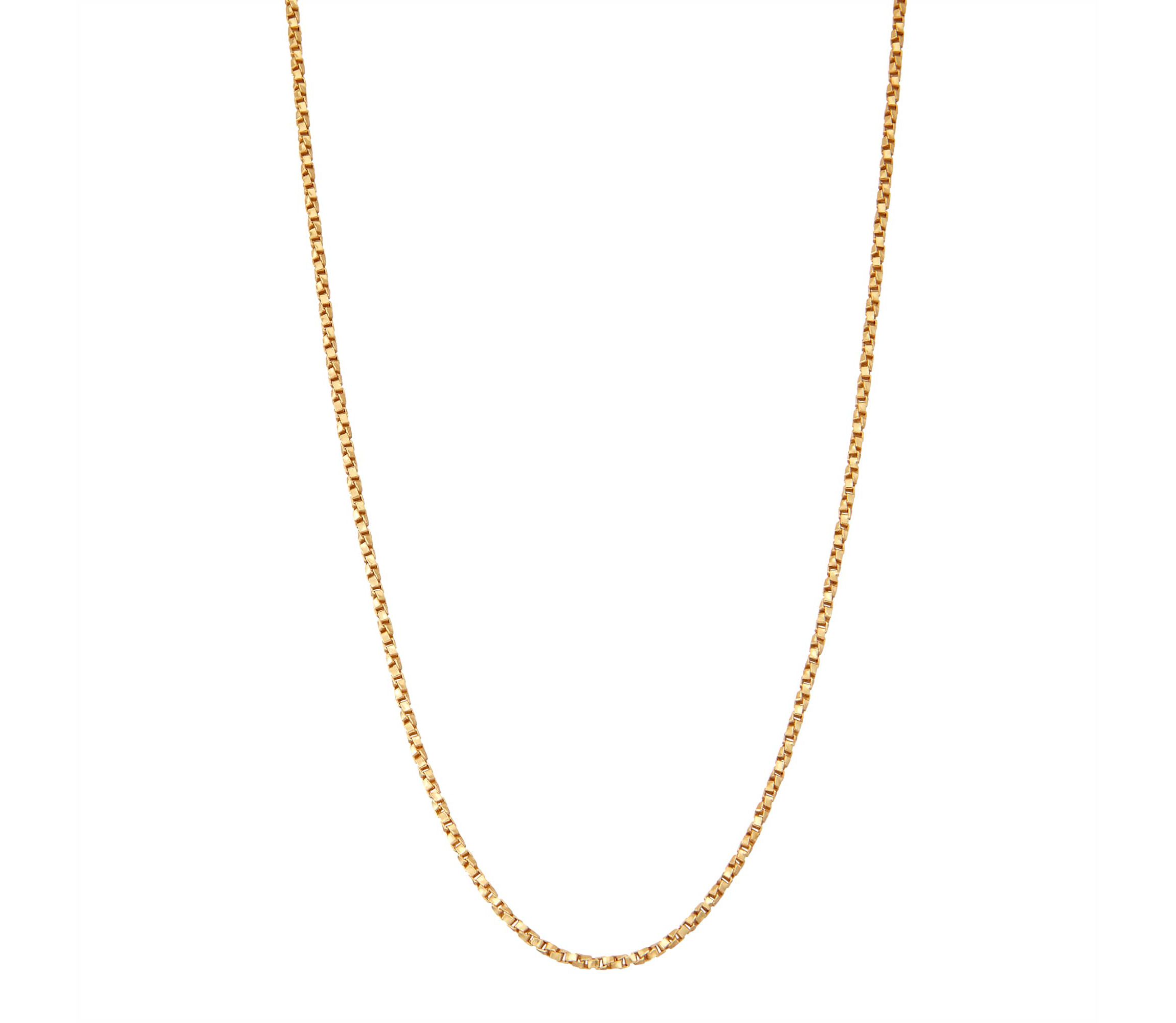 Sterling Silver 1.3mm Twisted Box Chain Necklace