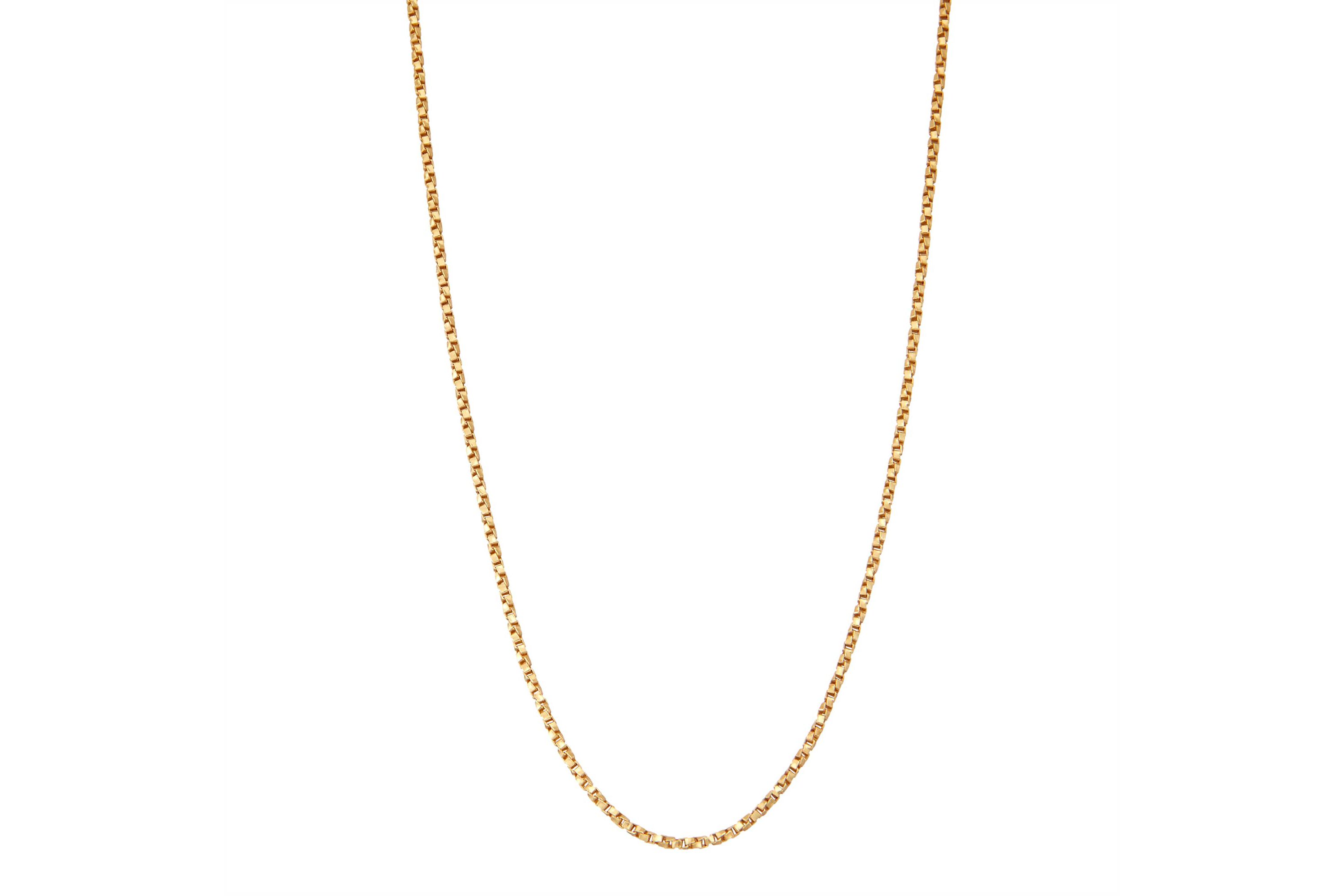 Sterling Silver 1.3mm Twisted Box Chain Necklace