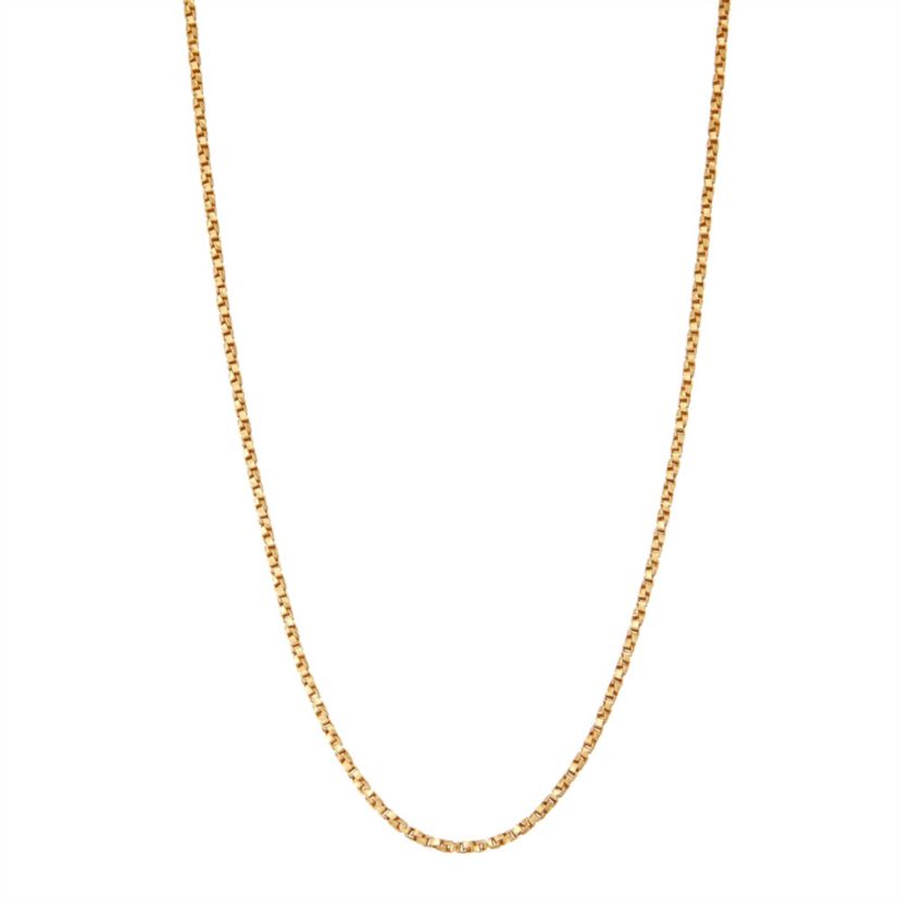 Sterling Silver 1.3mm Twisted Box Chain Necklace
