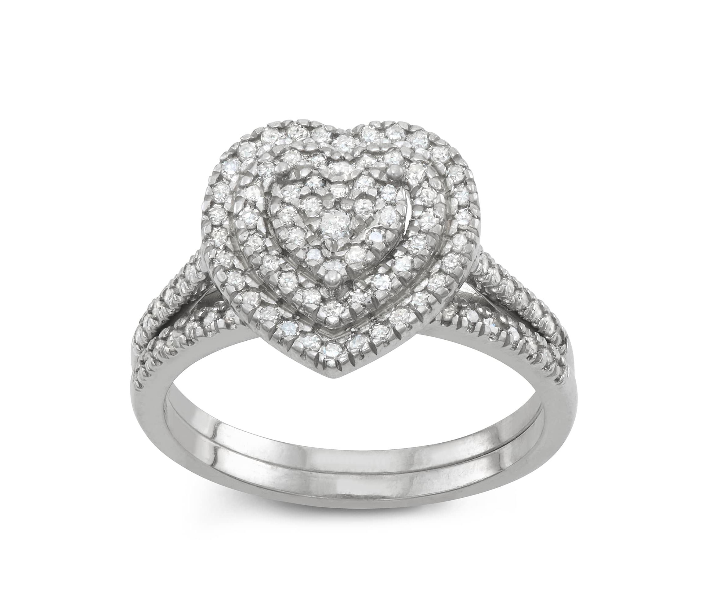 Sterling Silver Diamond Ring