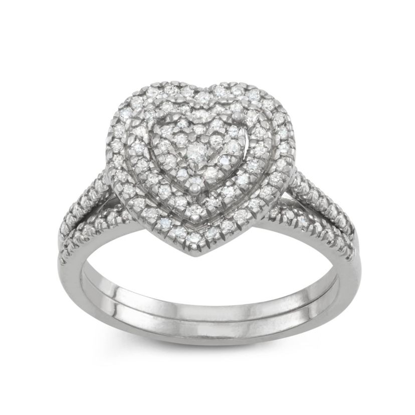 Sterling Silver Diamond Ring