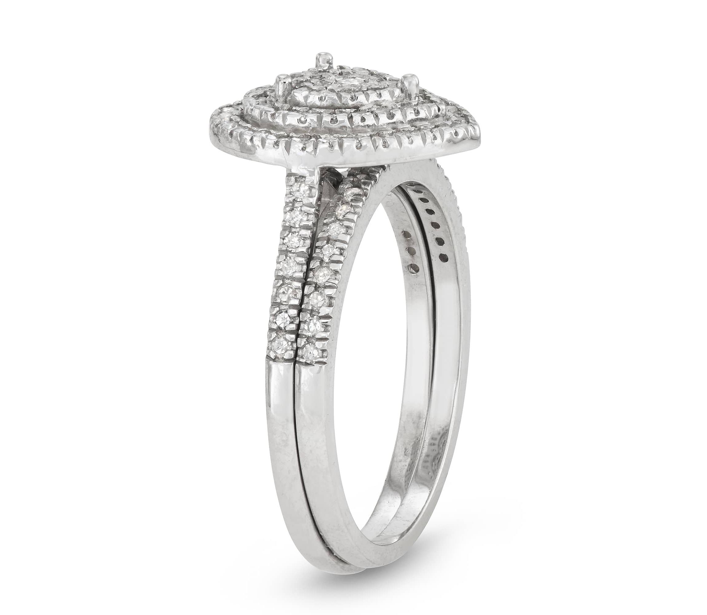 Sterling Silver Diamond Ring