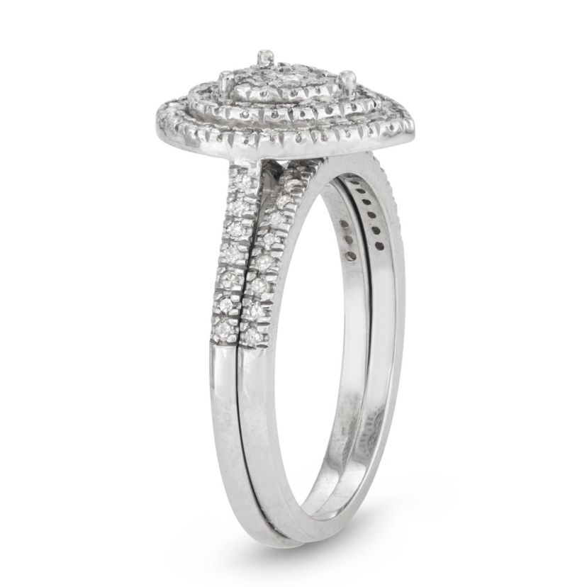 Sterling Silver Diamond Ring