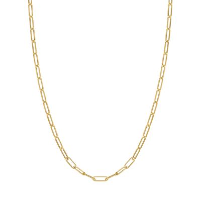 Jordan Blue NYC 14Kt White Gold Men's 3.15mm Paperclip Chain Necklace