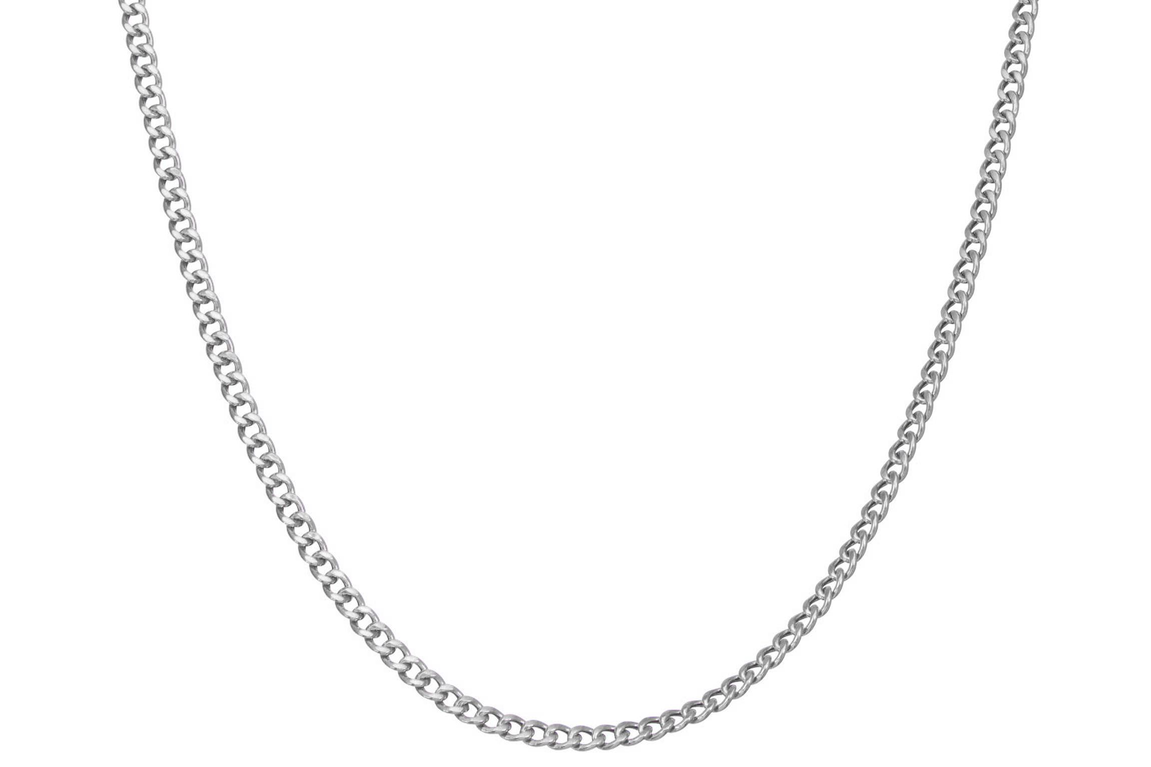 Sterling Silver Curb Chain Necklace