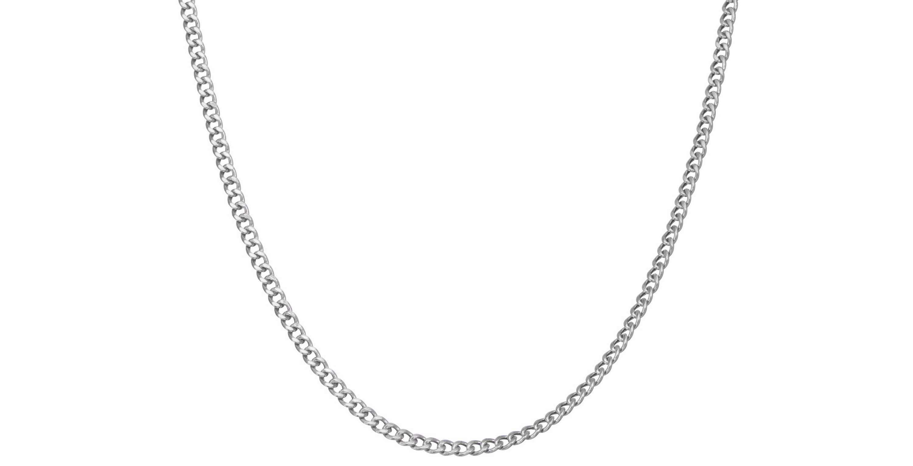 Sterling Silver Curb Chain Necklace