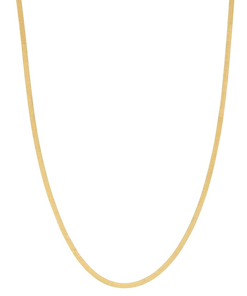 10Kt Gold Mens 2.3mm Herringbone Chain Necklace