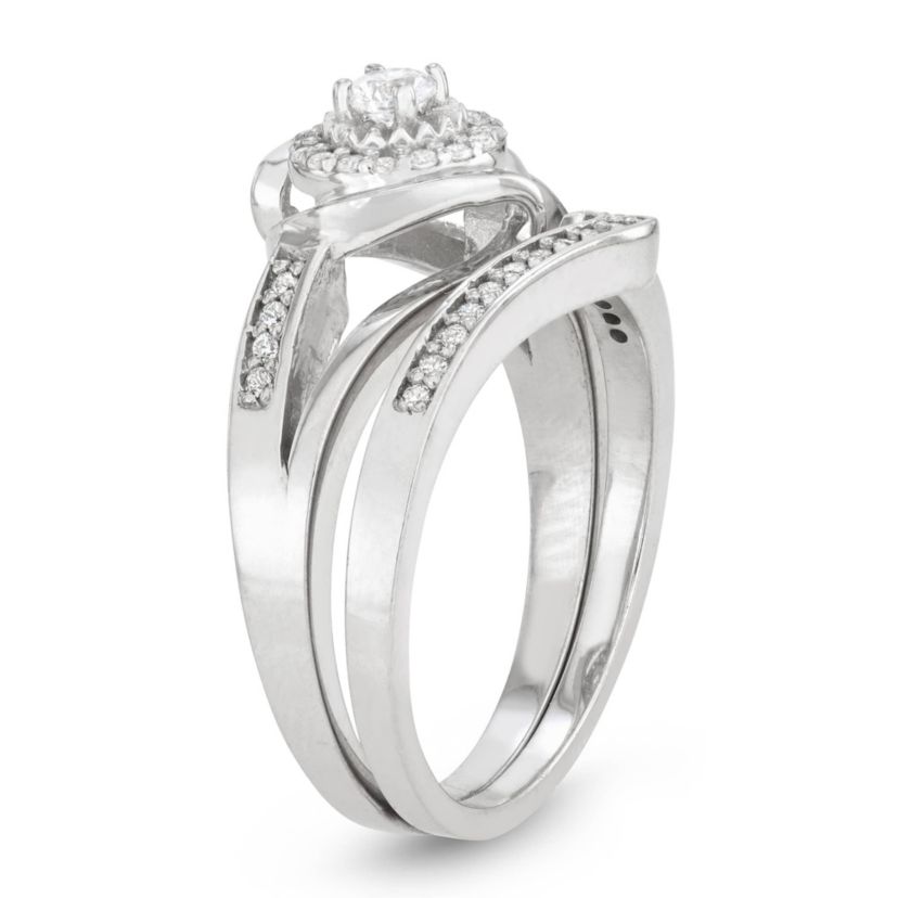 Sterling Silver Diamond Ring