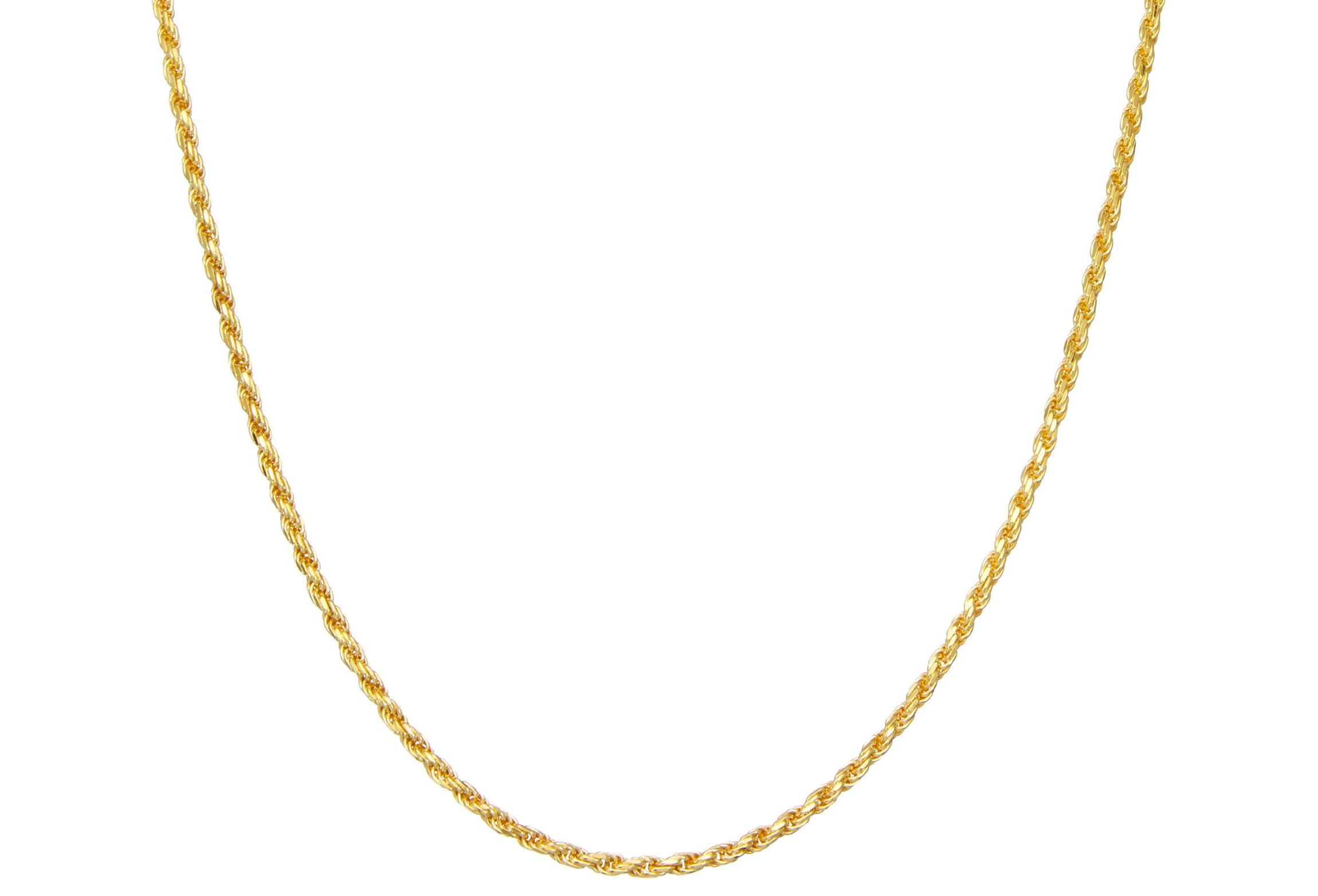Sterling Silver 3.75mm Rope Chain Necklace