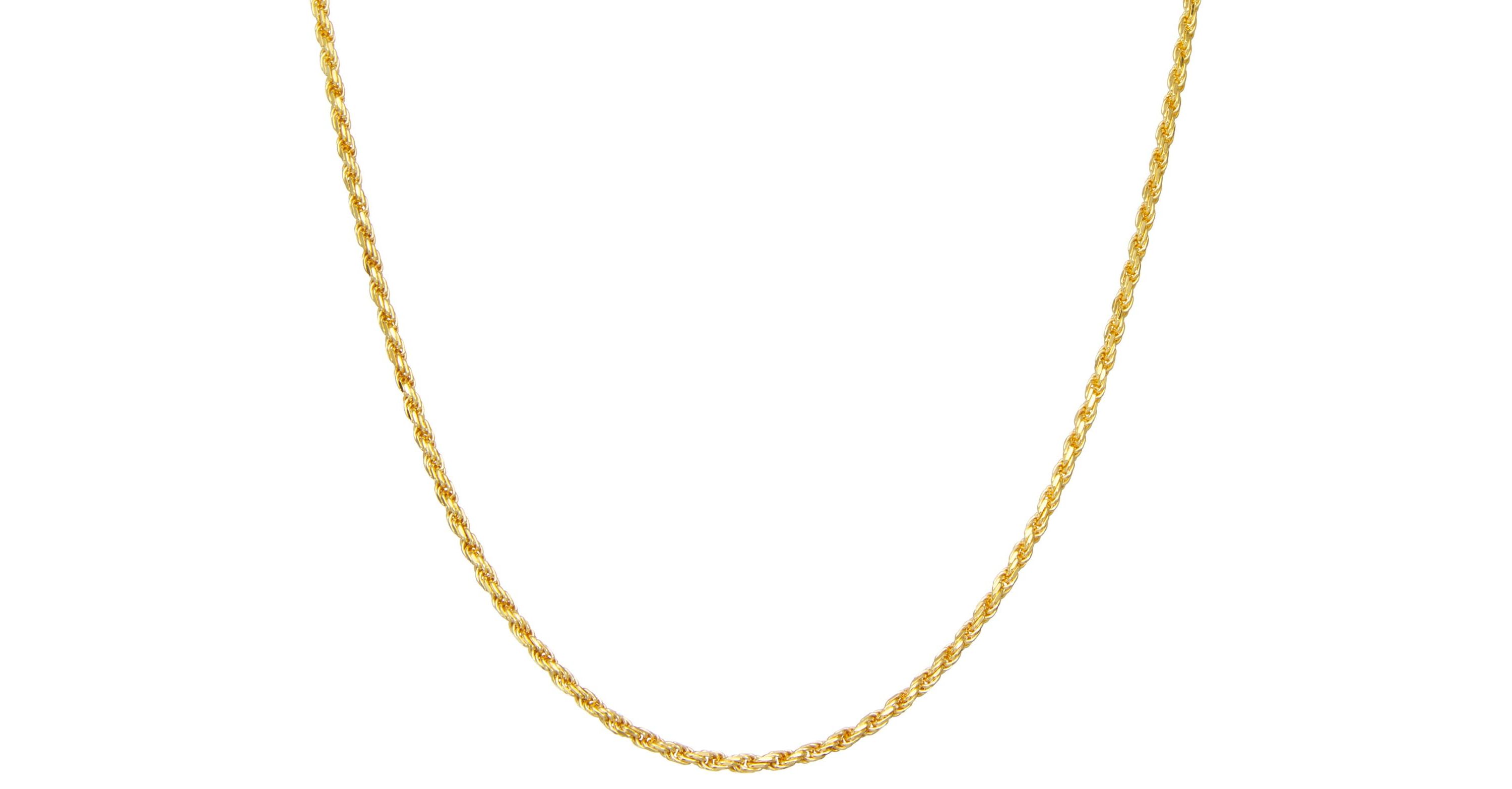 Sterling Silver 3.75mm Rope Chain Necklace