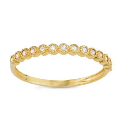 Jordan Blue NYC 10KT Gold 1/7 Cttw Diamond Band Ring, 8