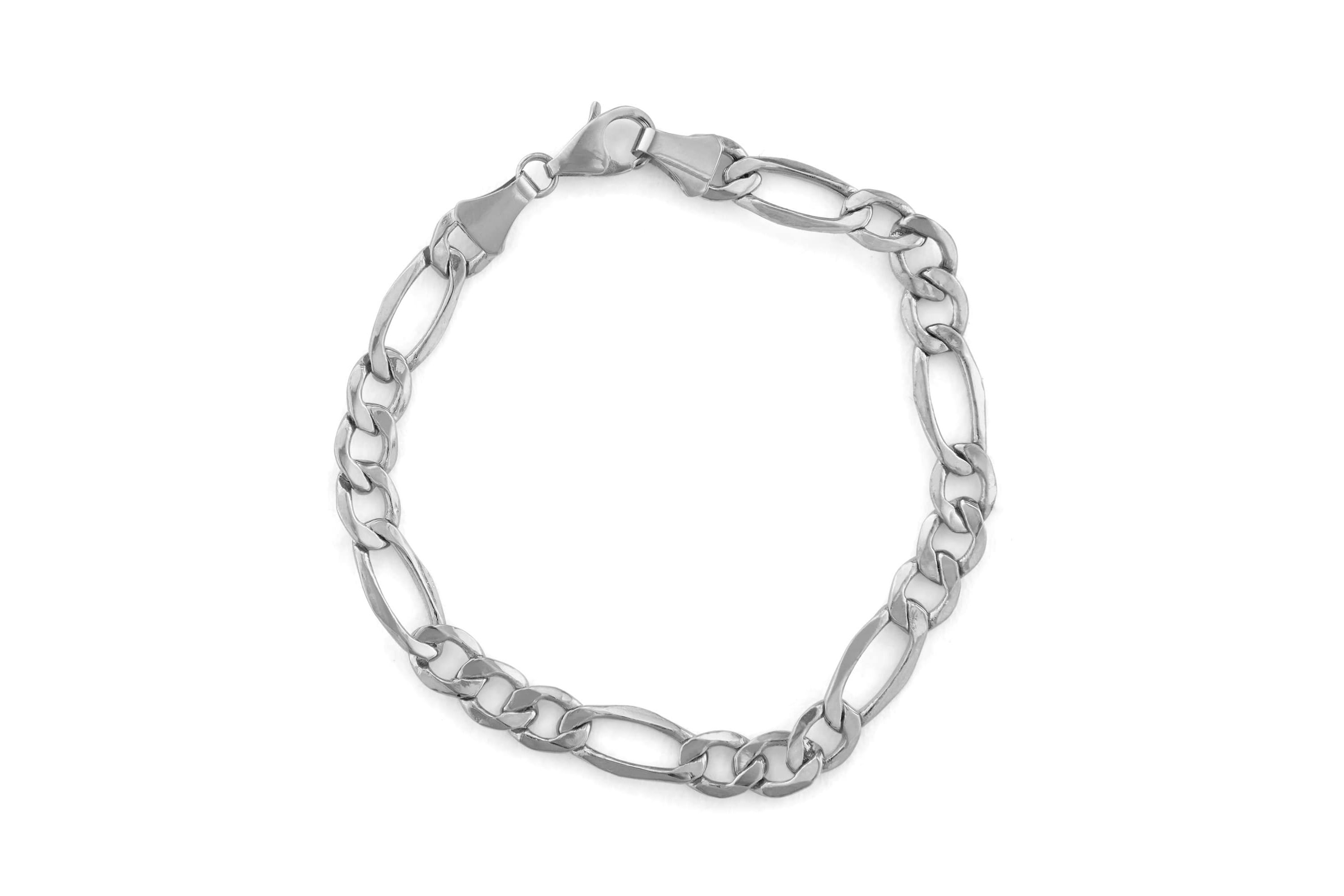10Kt 7.4mm Lobster Chain Bracelet