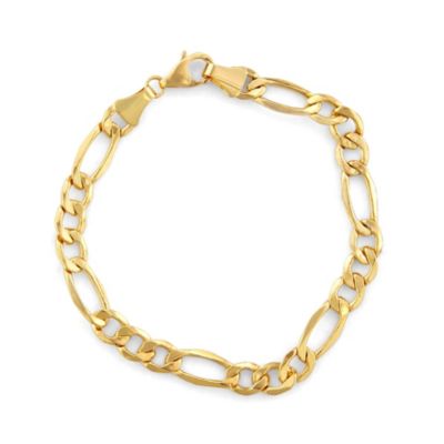 Jordan Blue NYC 10Ktw 7.4mm Lobster Chain Bracelet, Gold, 8.5 in