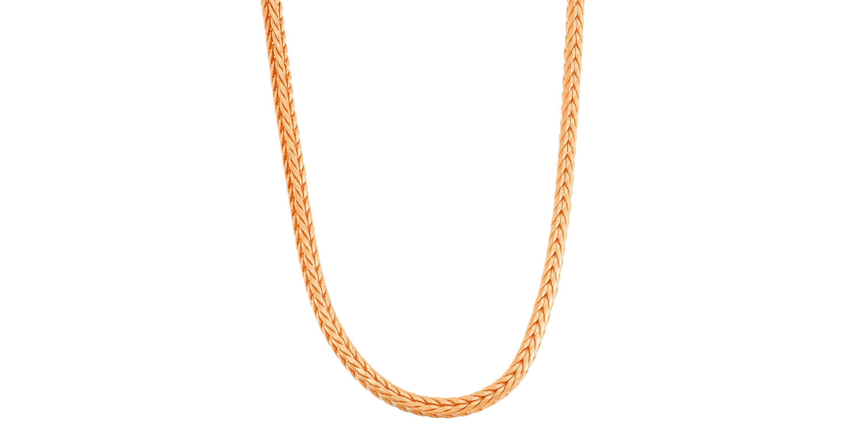 Sterling Silver Foxtail Chain Necklace
