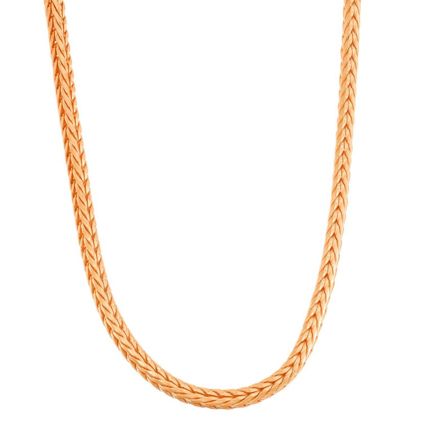 Sterling Silver Foxtail Chain Necklace
