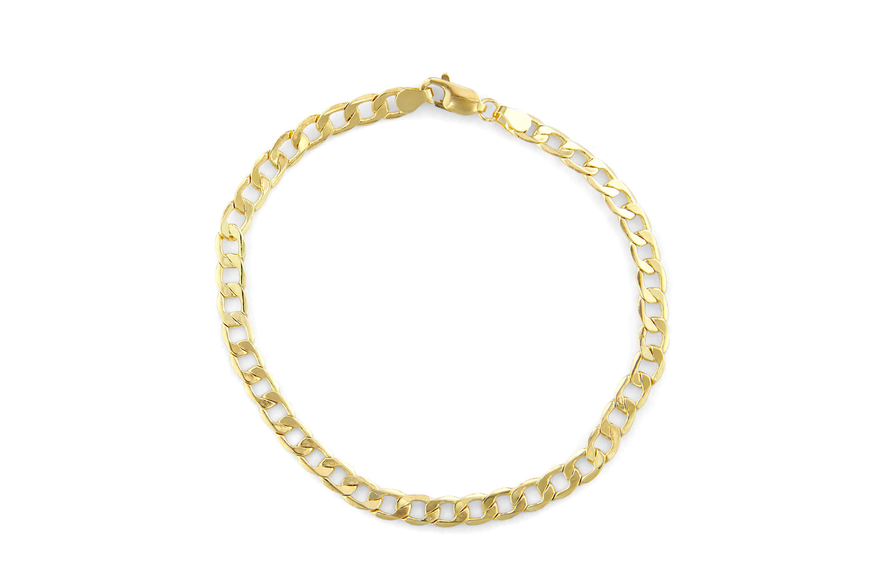 10Kt Gold Lobster Chain Bracelet