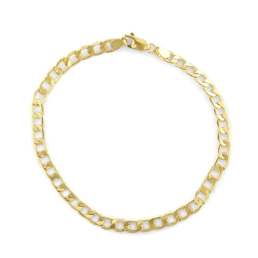 10Kt Gold Lobster Chain Bracelet