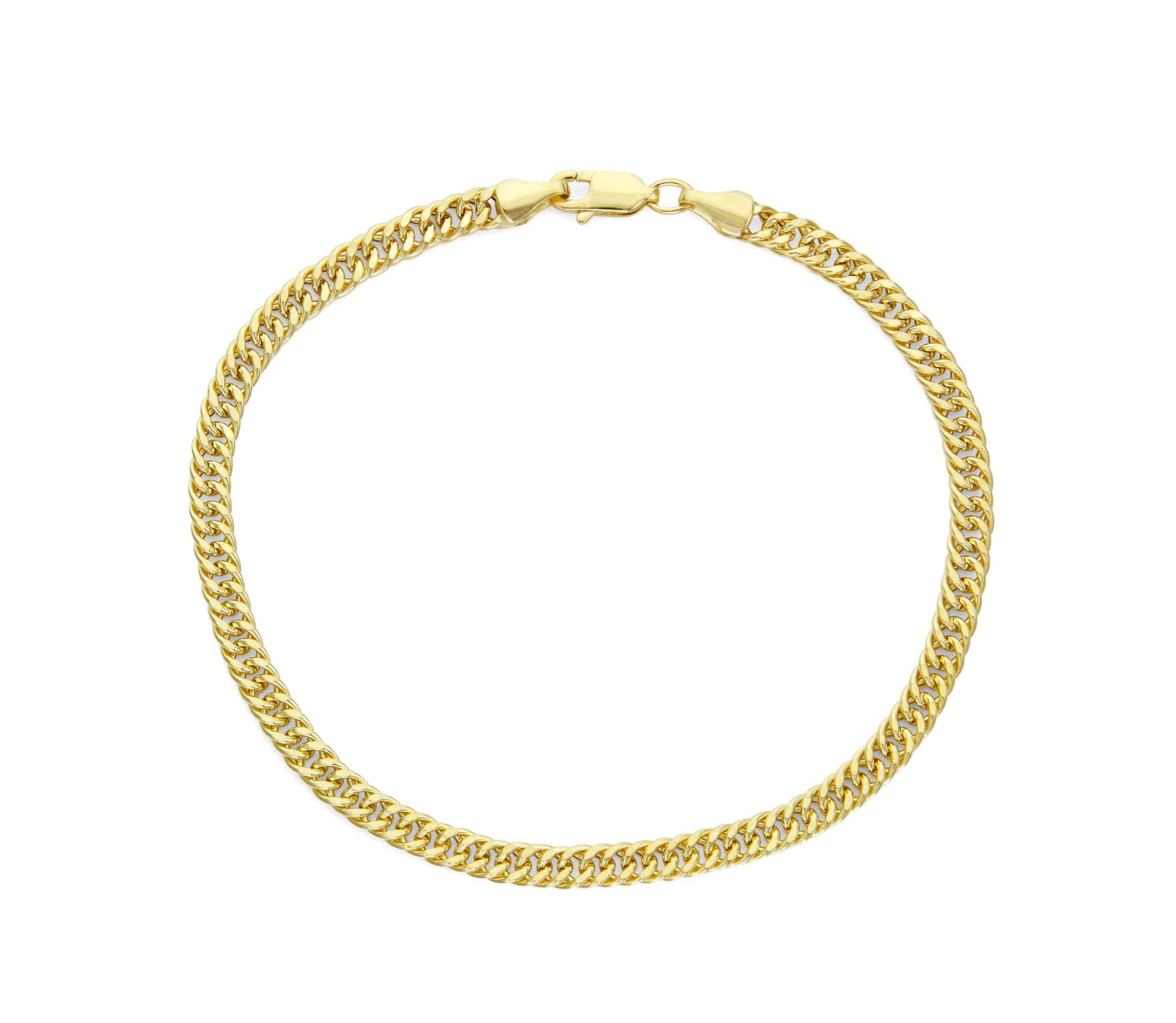 10Kt 4.3mm Curb Chain Bracelet