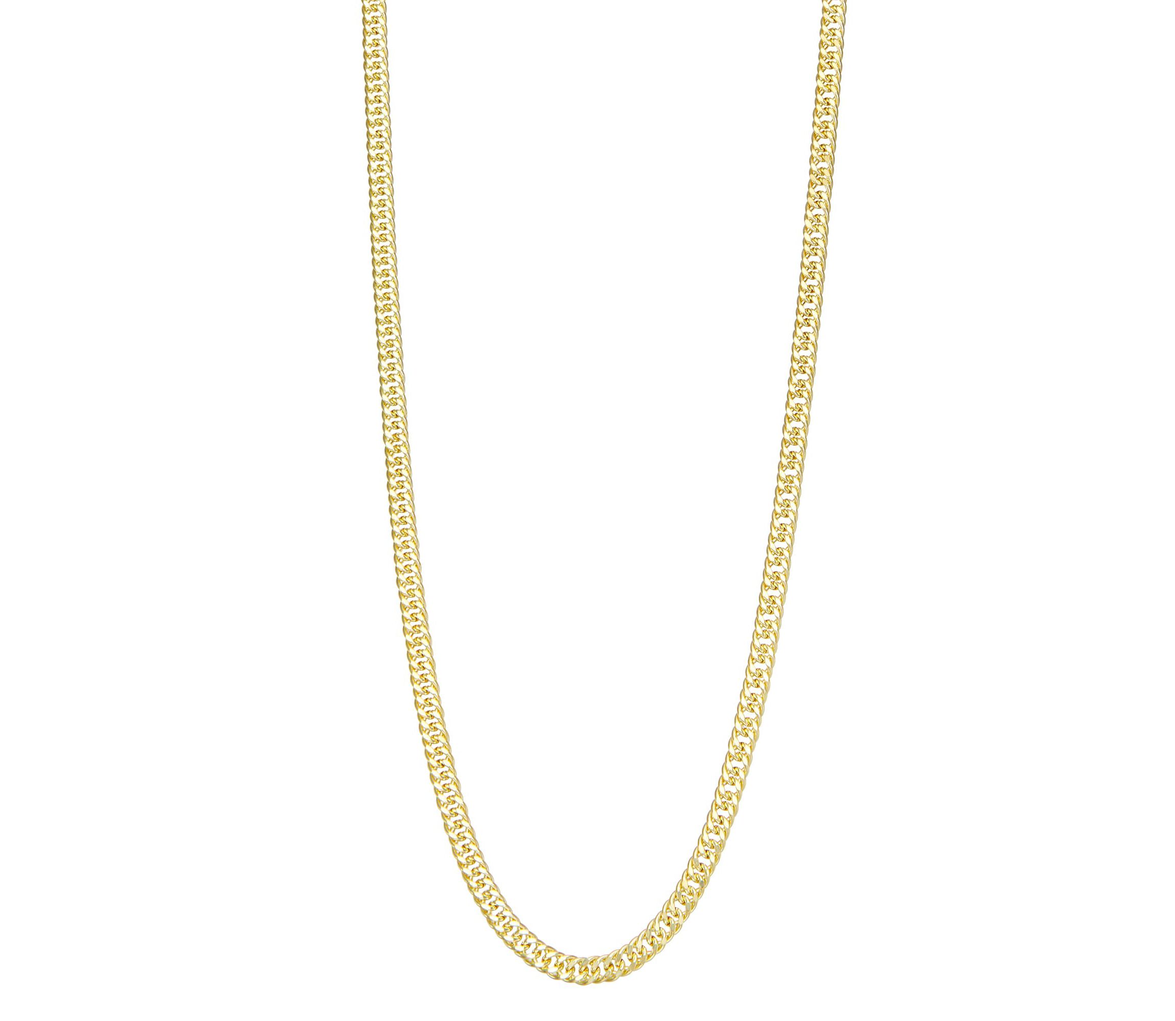 14Kt Gold Mens 4.3mm Miami Cuban Curb Chain Necklace
