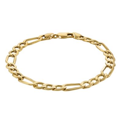 Jordan Blue NYC 10KT Gold Men's Figaro Chain Bracelet, 8 in