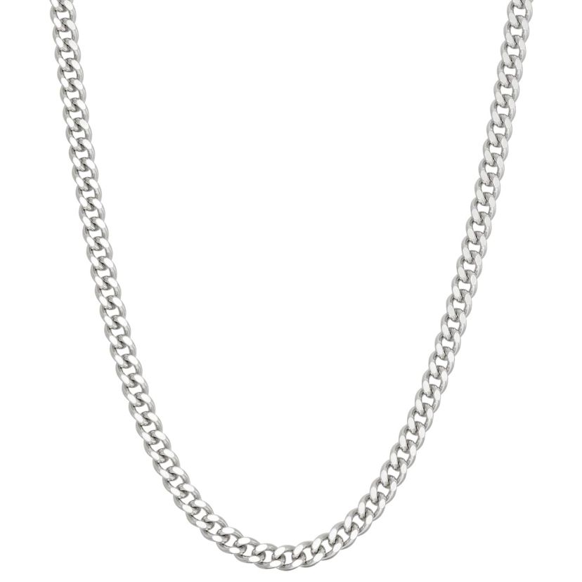 Sterling Silver Curb Chain Necklace