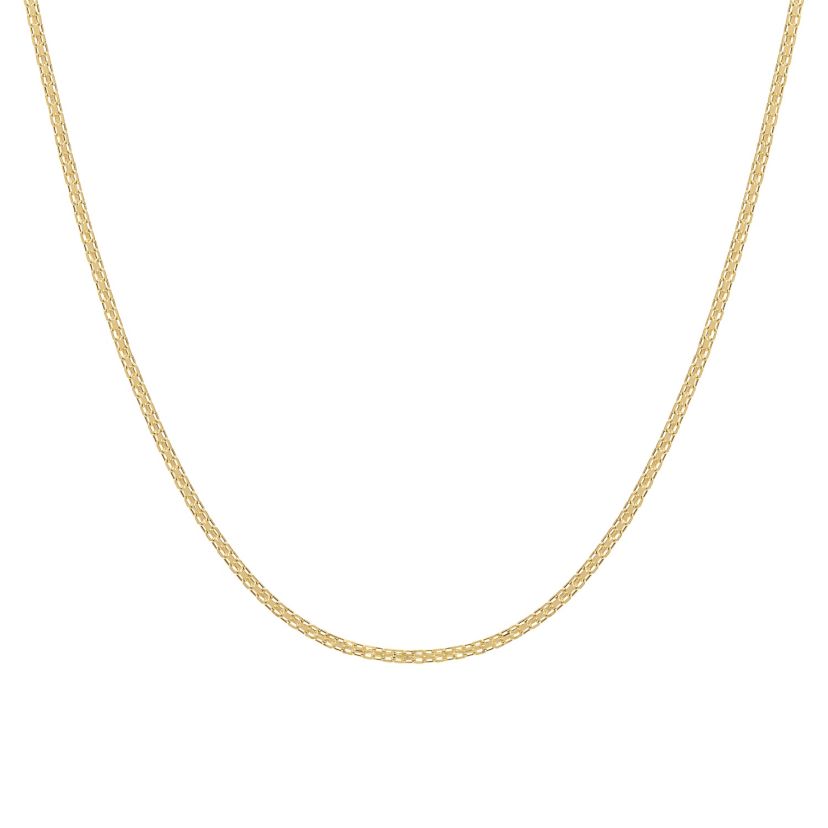 14Kt Gold 1.7mm Bismark Pendant Chain Necklace