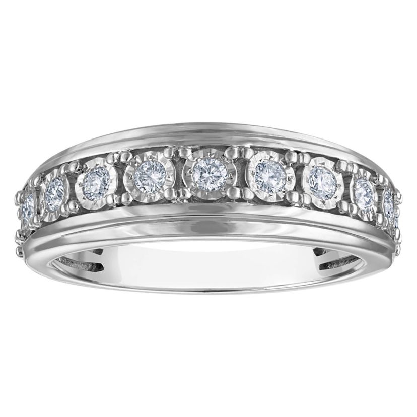 Lab Created Sterling Silver Lab Grown Diamond Statement Ring