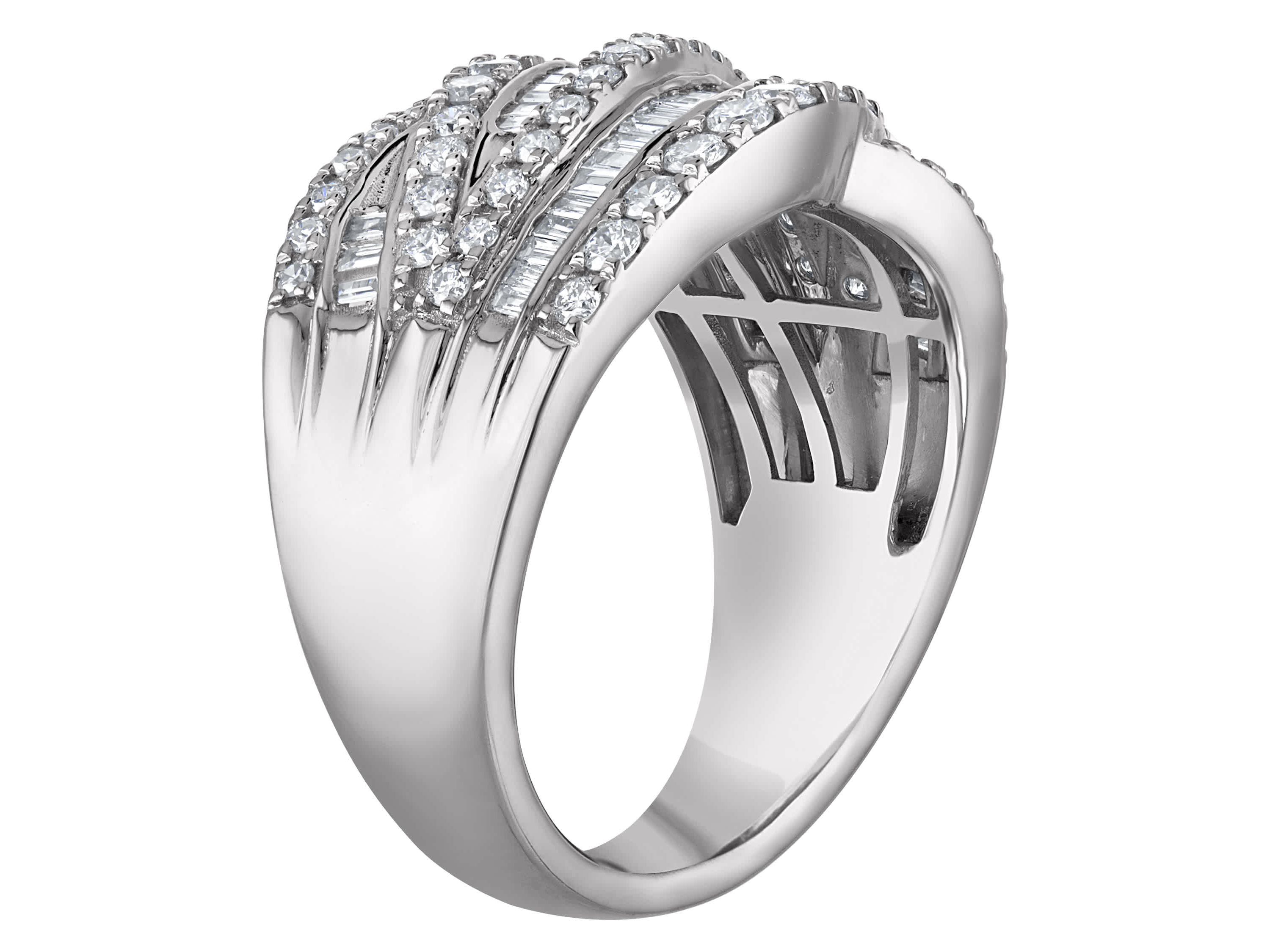 Lab Created Sterling Silver Lab Grown Diamond Statement Ring