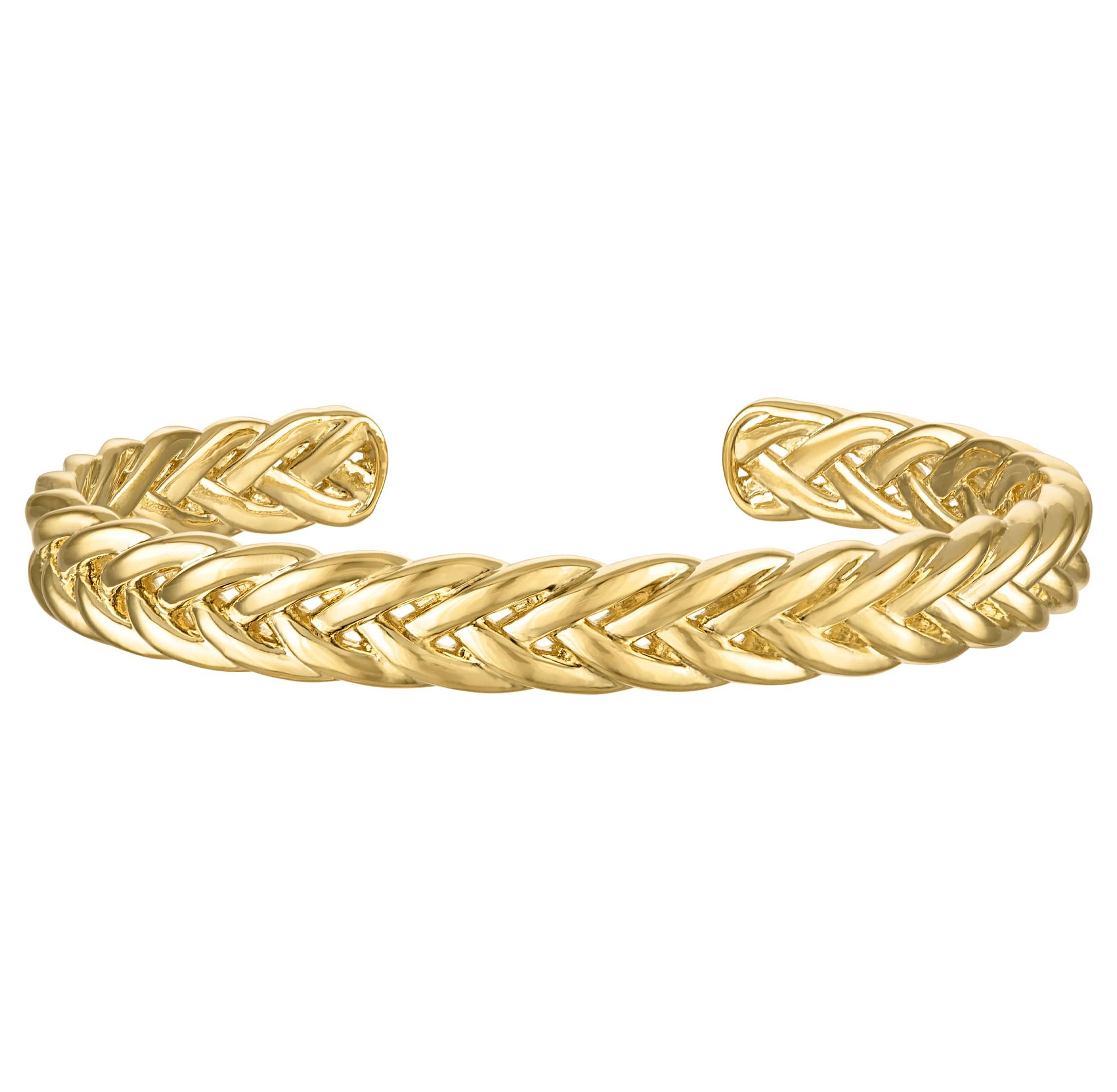 Gold Over Brass Cuff Bangle