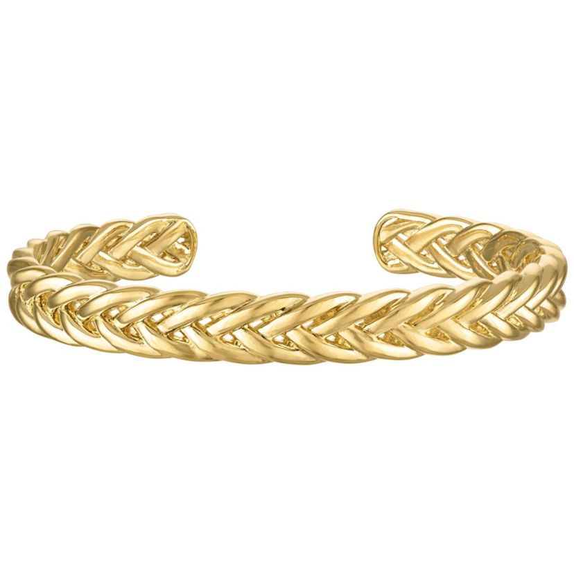 Gold Over Brass Cuff Bangle