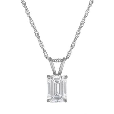 Jordan Blue NYC Lab Created 14k lab diamond pendant