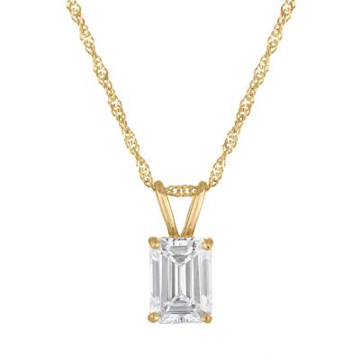 Jordan Blue NYC Lab Created 14k lab diamond pendant