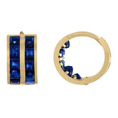 Jordan Blue NYC 14K Gold Men's Sapphire Earrings