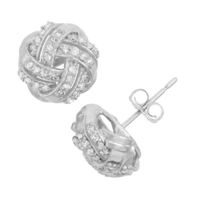 Jordan Blue NYC 10Ktw Gold Diamond Stud Earrings